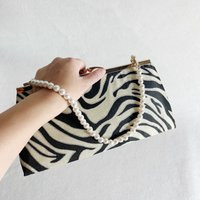 Zebra Pattern & Gold Lines With Vintage Clutch Handbag, A Unique One Of Kind Gift For Her | Etsy (US)