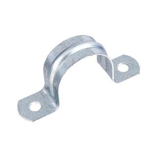 1 in. Galvanized 2-Hole Pipe Hanger Strap (4-Pack) | The Home Depot