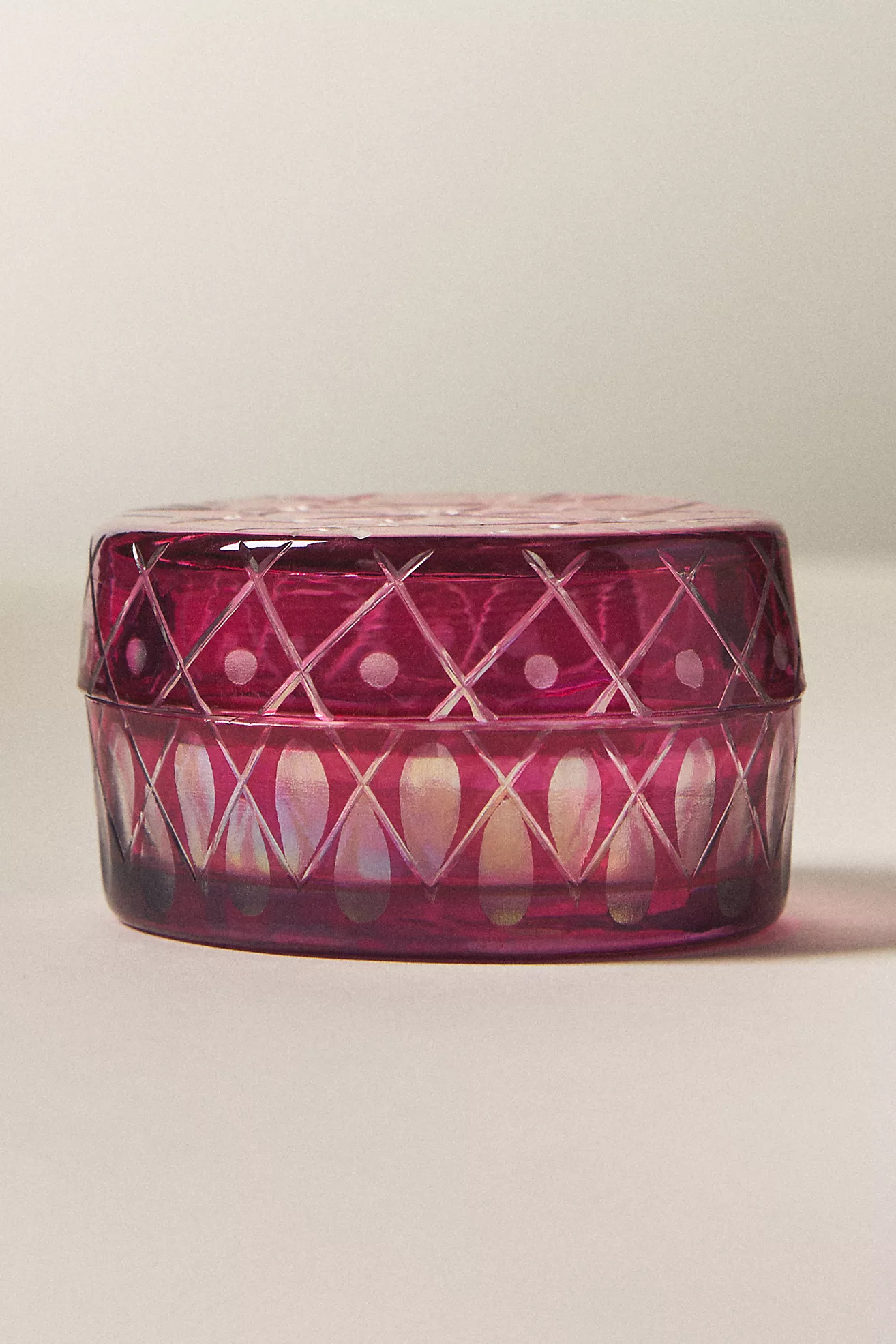 Luna Etched Glass Lidded Trinket Box | Anthropologie (US)