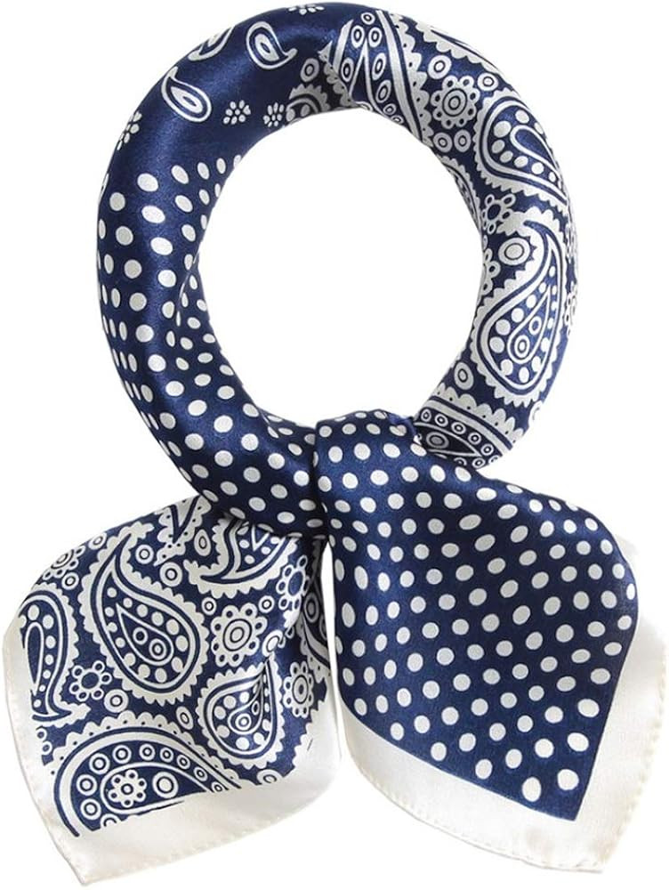 MEISEE Mulberry Silk Scarfs Women Small Square Scarf 21" x 21" Breathable Lightweight Neckerchief... | Amazon (US)