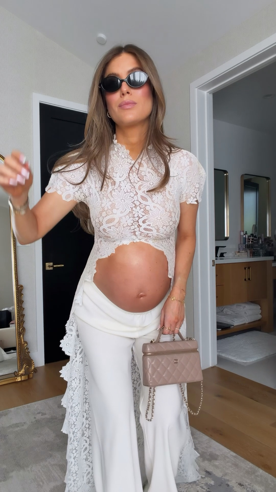 When suddenly bridal & the bump goes hand in hand!!!

Monochrome white look. Lace top and white elastic pants for a girly summer show stopping look. 

#LTKBump #LTKgrwm #LTKootd