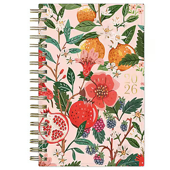 2026 Blue Sky Bespoke Letterpress Pomegranate Blush 3.625" x 6.125" Calendar Year Weekly & Monthl... | Staples