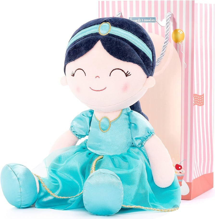 Gloveleya Dolls Princess Girls Toy First Baby Girl Gifts Soft Plush Manor Princess Doll Jasmins A... | Amazon (US)