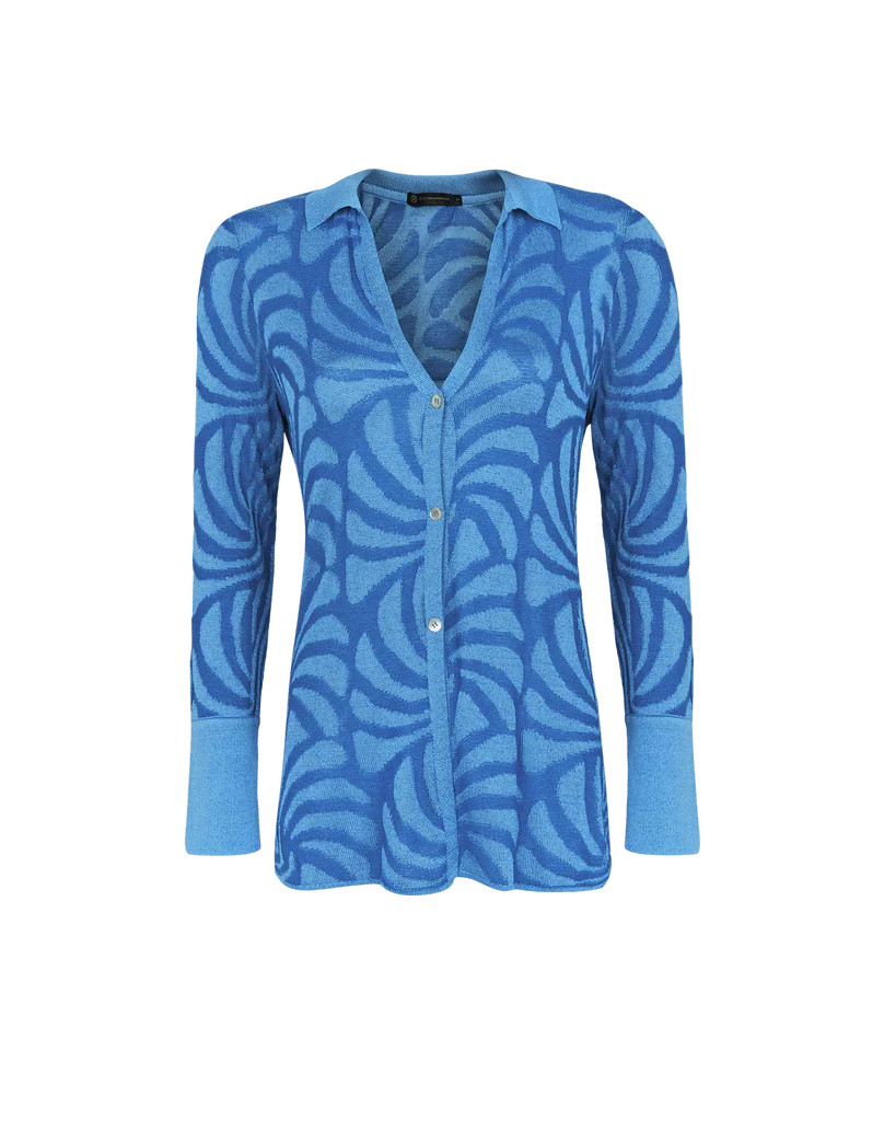 Jacquard Lara Blouse - Neptune | ViX Swimwear