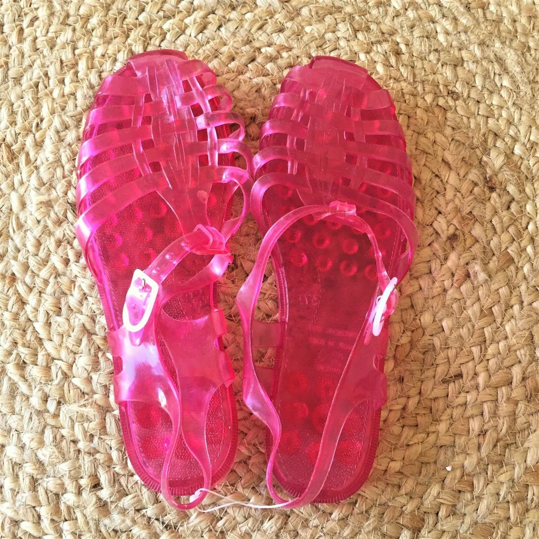 Authentic 1980s Women Meduses Water Beach Jelly Sandals Clear Hot Pink Plastic Made in Italy New ... | Etsy (US)