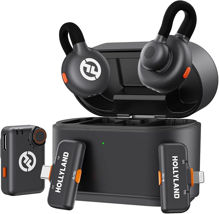 Hollyland Lark M2S Ultimate Combo (Camera RX+USB-C RX+Lightning RX) Wireless Lavalier Microphone ... | Amazon (US)
