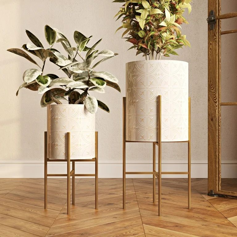 Nala Elegant Raised Planters (Set of 2) - Walmart.com | Walmart (US)