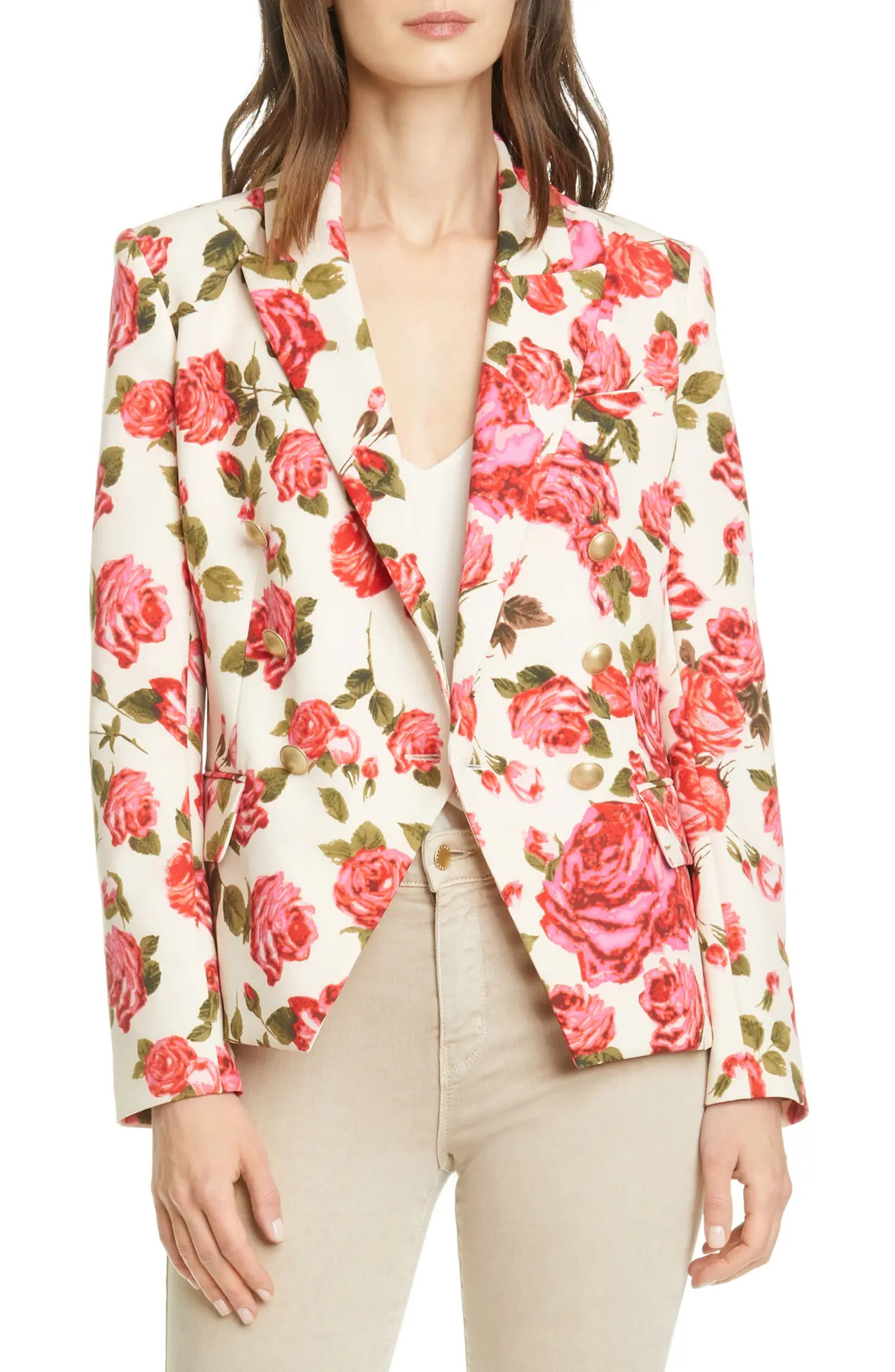L'AGENCE | Kenzie Rose Print Blazer | Nordstrom Rack | Nordstrom Rack