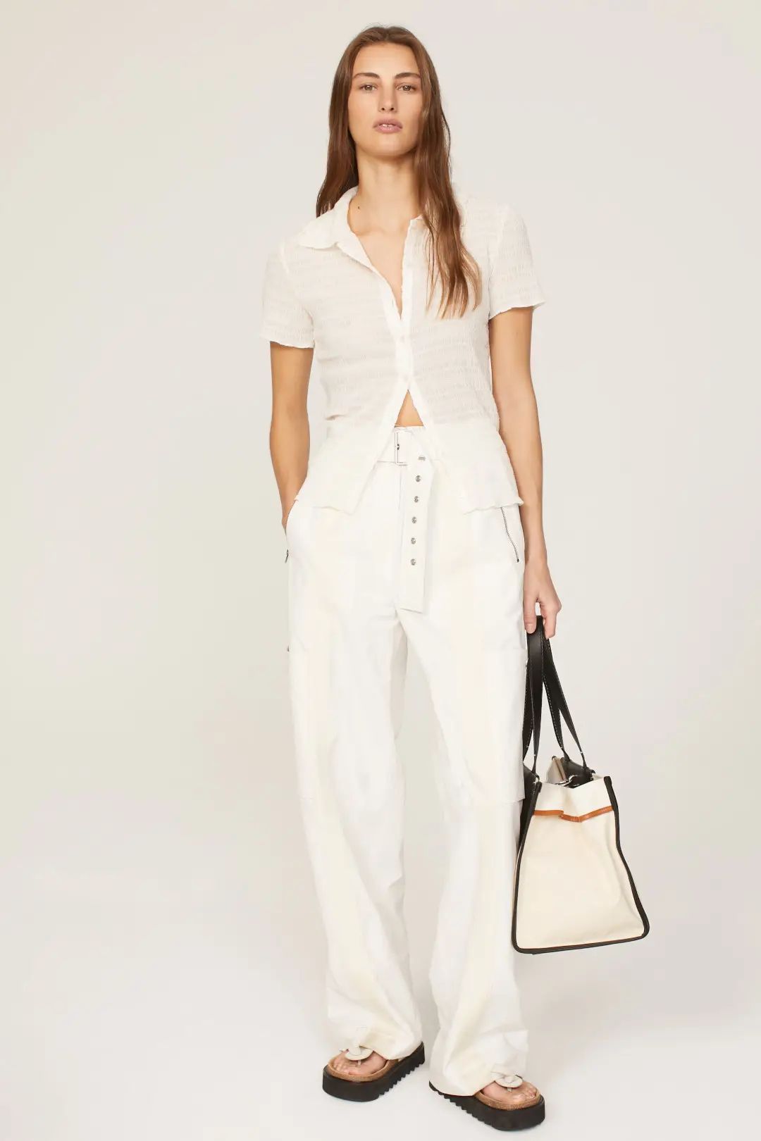 White Cargo Pants | Rent the Runway