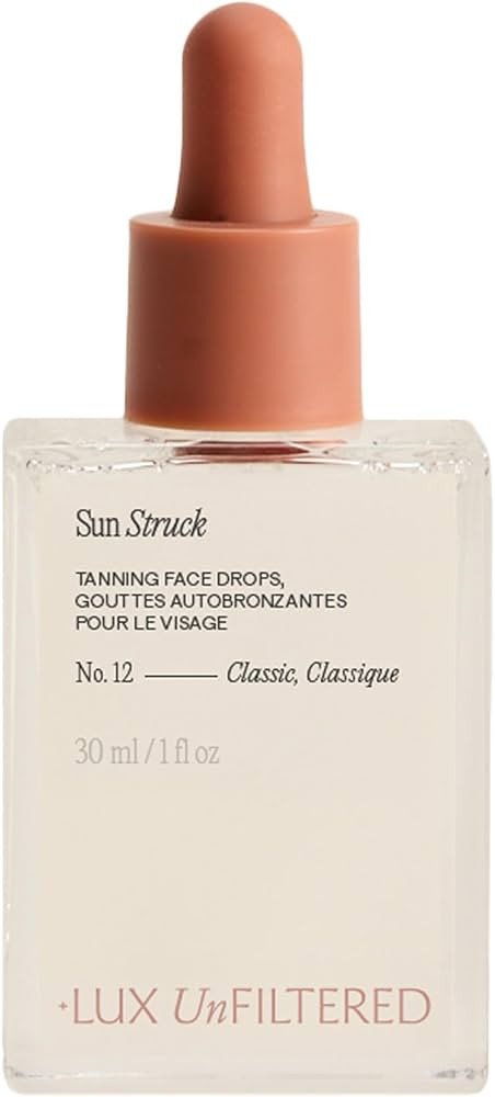 + Lux Unfiltered N\u00b012 Sun Struck Bronzing Face Tanning Drops - Gradual Self Tanner - Natural... | Amazon (US)