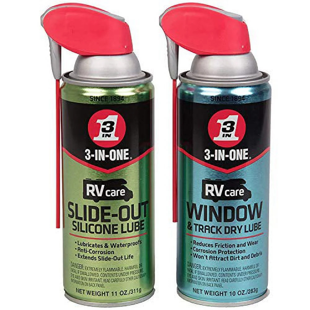 3-IN-ONE RVcare Slide Out Silicone-11 Ounce and RV Care Window -Track Dry Lube | Walmart (US)