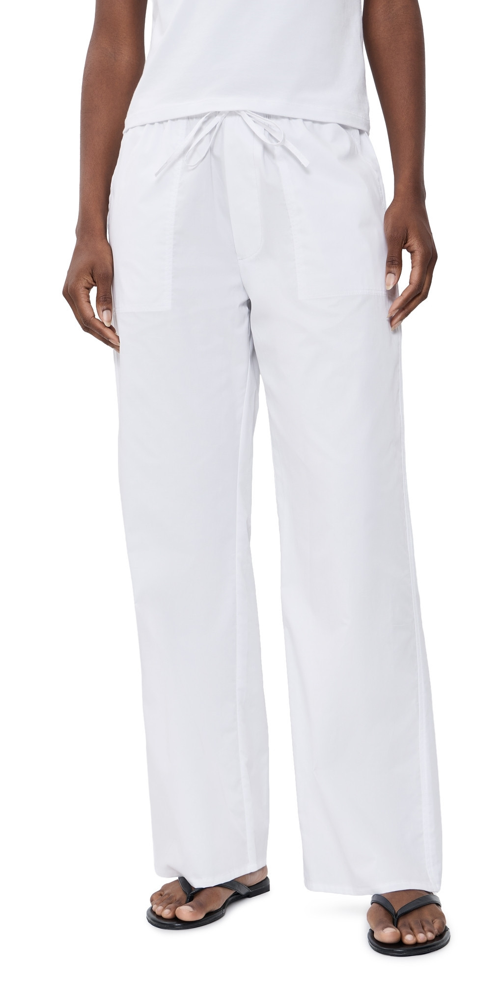 Sold Out NYC The Easy Drawstring Pants White M | Shopbop