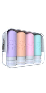 Zafit 18 Pack travel Bottles for Toiletries, TSA Approved Silicone Travel Containers Leak Proof R... | Amazon (US)