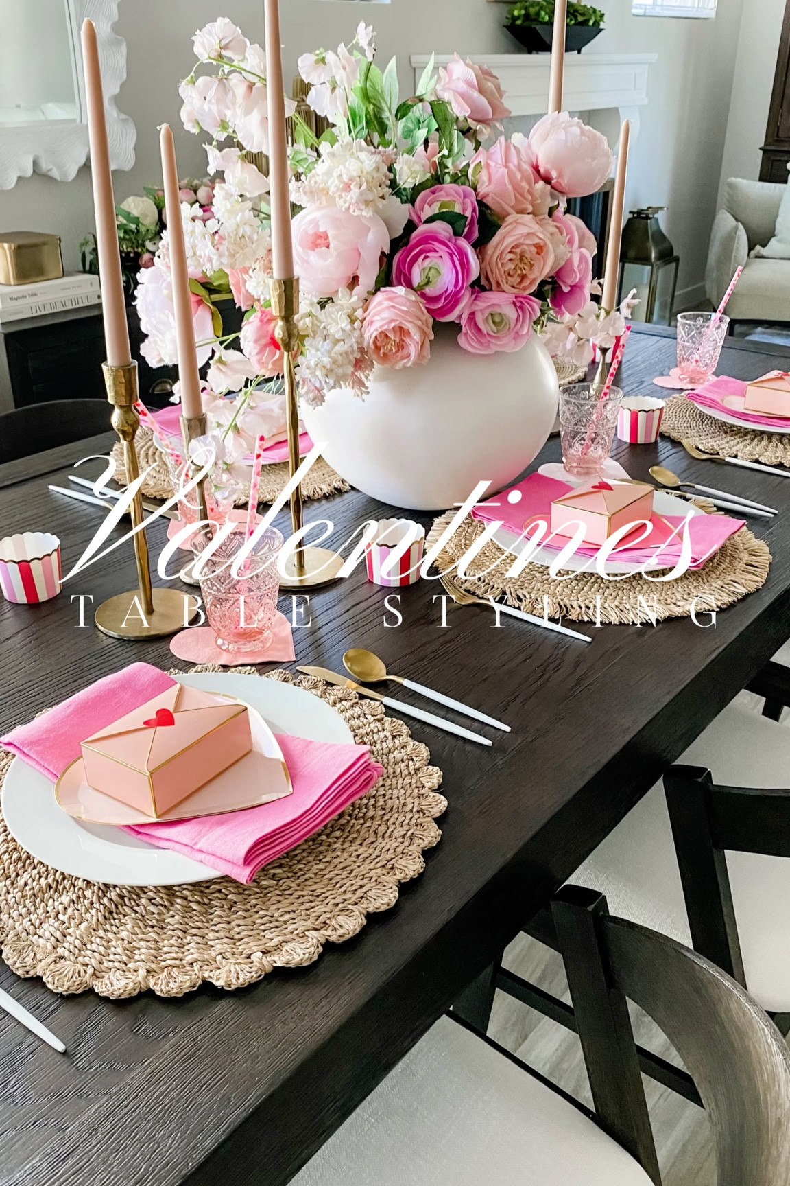 Create a beautiful Valentine’s Day table with some of my favorite finds!💕

Galentines party, table, napkins, party supplies, glasses, dishes, brass silverware, gold flatware, faux flowers, heart decor, spring decor, valanetines decor, candle holders, taper candles

#LTKSeasonal #LTKhome #LTKFind