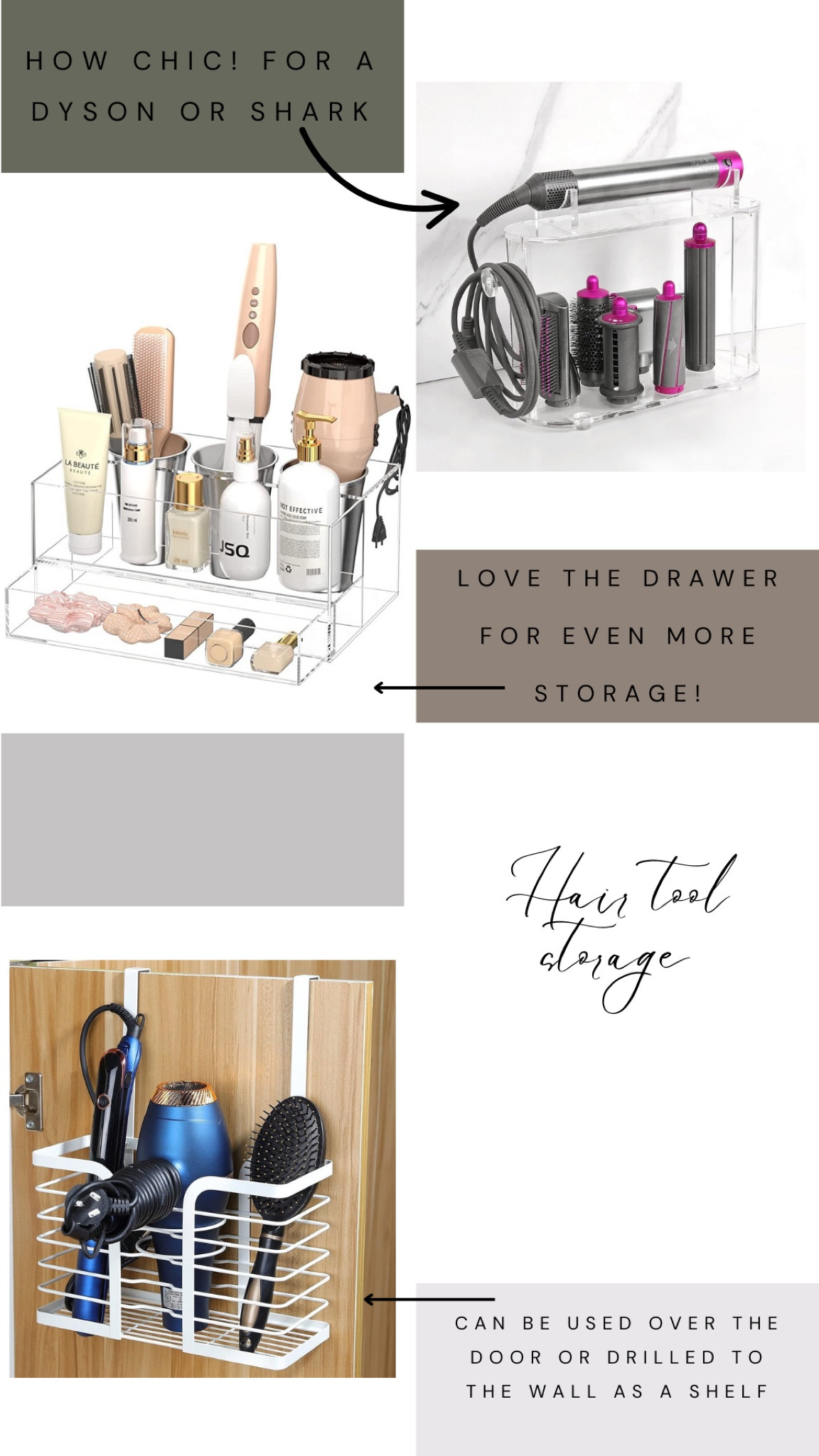 Great options for hair tool storage!

#LTKBeauty