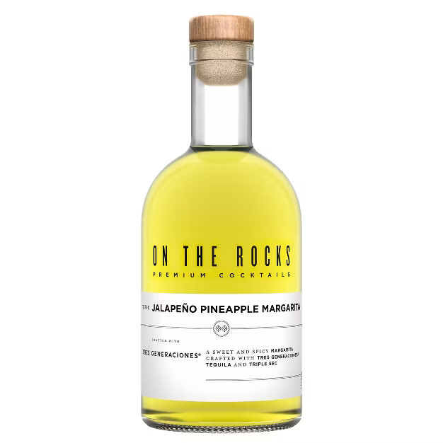 On The Rocks The Jalapeno Pineapple Margarita Tequila Cocktail - 375ml Bottle | Target