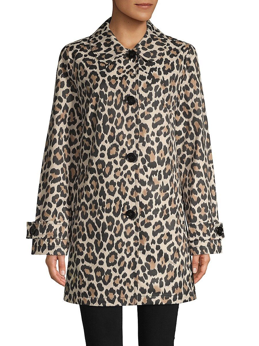 kate spade new york Women's Leopard-Print Trench Coat - Leopard - Size S | Saks Fifth Avenue OFF 5TH