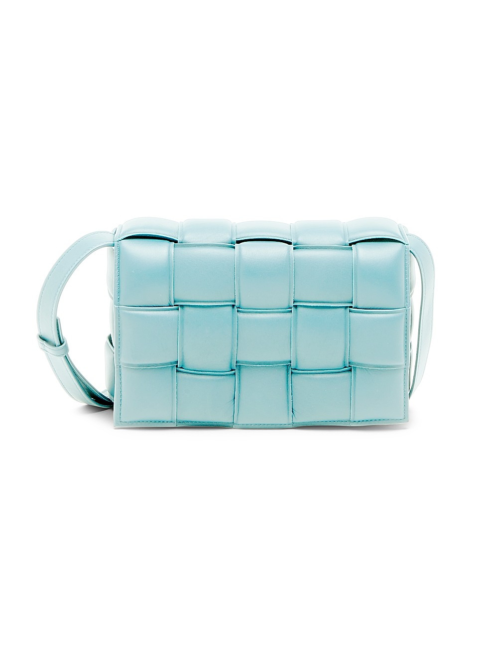 Women's The Cassette Padded Leather Crossbody Bag - Pale Blue - Pale Blue | Saks Fifth Avenue