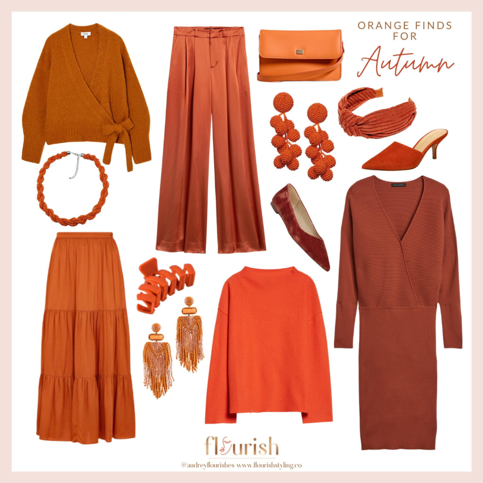 Orange you glad it’s time to talk about orange?! In terms of color analysis, this color is exclusively in the palette for Springs and Autumns. Sorry Winter and Summer gals, this post does not include you! Orange is an extremely warm color, and no shade or variant of it is cool enough for you. That being said, Springs and Autumns actually get to share many of the same oranges! The big difference is Spring is quite limited to the lighter, brighter shades, while Autumn gets to delve into the muted, deeper shades. While there aren’t so many shades of orange out there, it is a powerful color that can really bring out the bright rays of a Spring and the warm depth of an Autumn. 

#LTKSeasonal #LTKU #LTKstyletip