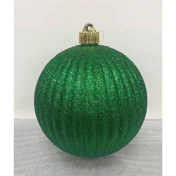 Holiday Time Silver Green Shatterproof Christmas Ornament - Walmart.com | Walmart (US)