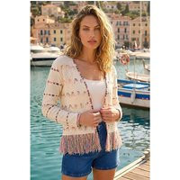 Roman Fringe Light Knit Cardigan | Simply Be (UK)