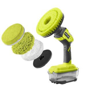 ONE+ 18V Cordless Power Scrubber (Tool Only) with 6 in. 4-Piece Microfiber Cleaning Kit | The Home Depot