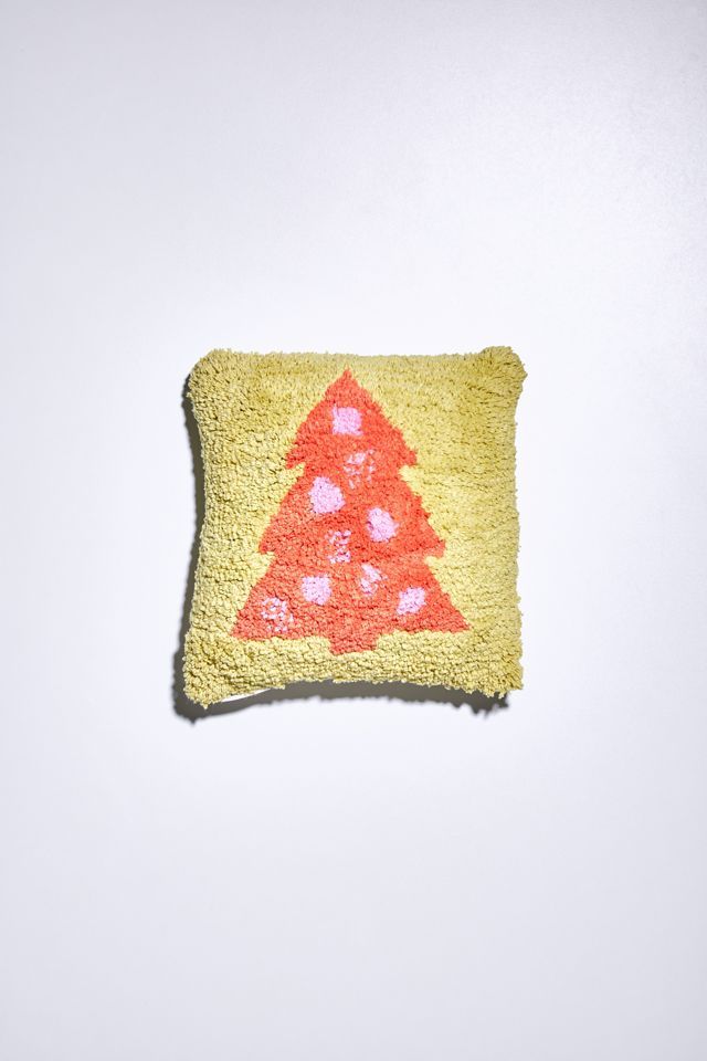 Christmas Tree Tufted Mini Throw Pillow | Urban Outfitters (US and RoW)