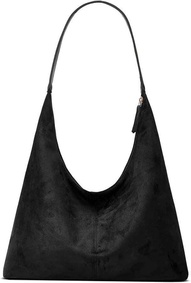 Trendy Suede Crescent Shoulder Bag Women Tote Bag Satchels Crossbody Purse Top-handle Travel Coll... | Amazon (US)