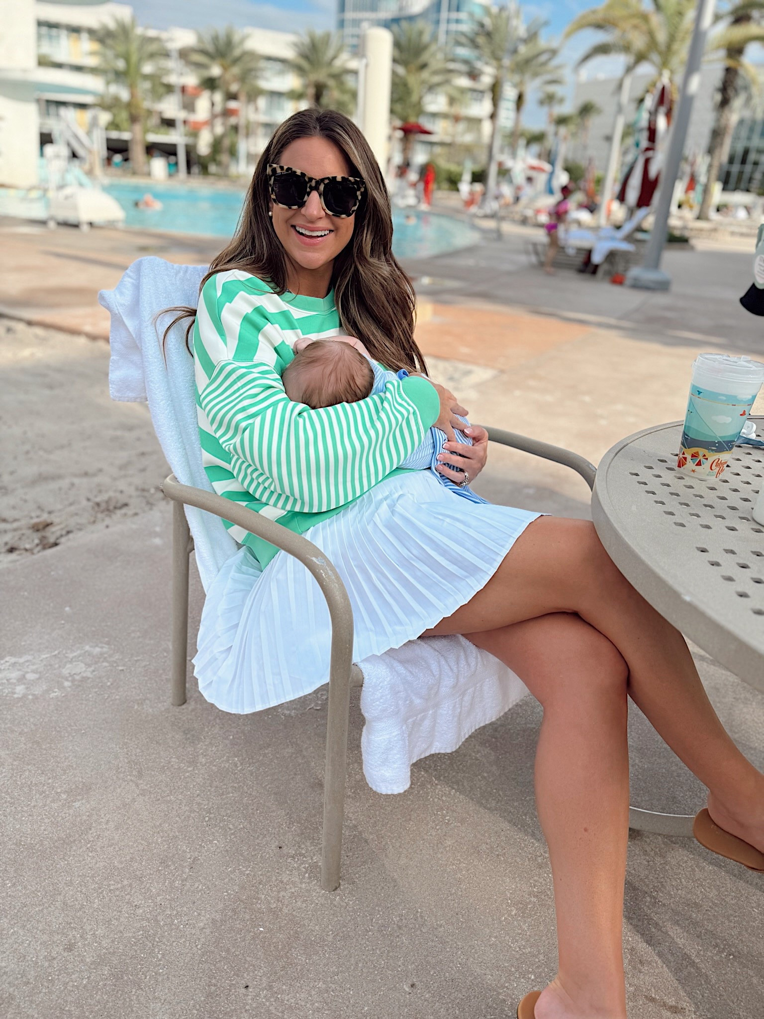 In a medium tennis dress and sweater, sandals and accessories- all fits tts.

#LTKFindsUnder50 #LTKSeasonal #LTKStyleTip