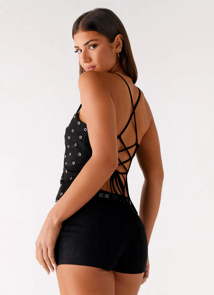 Palm Springs Top - Black | Peppermayo (Global)