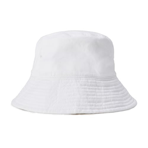 Amazon Essentials Women's Washed Cotton Bucket Hat, White, Small-Medium | Amazon (US)