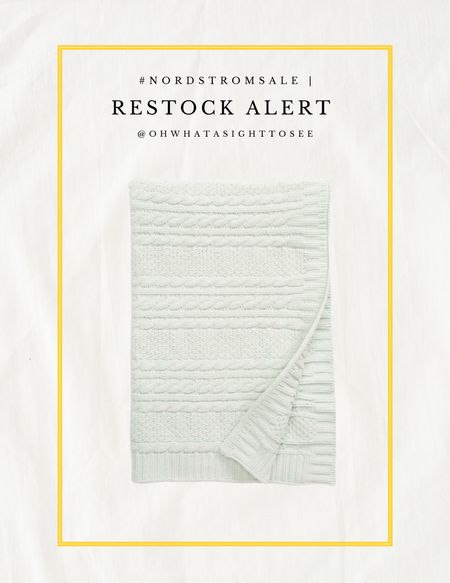 Restock alert from the Nordstrom anniversary sale! Softest baby blanket under $20!! I got one for our little girl after seeing all the great reviews!

#LTKfamily #LTKunder50 #LTKxNSale