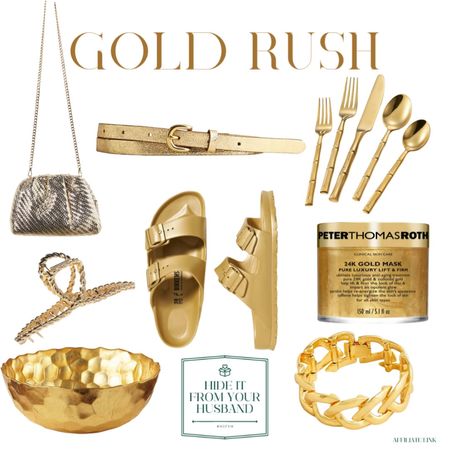 ✨Comment GOLD to have link sent directly to your inbox ✨It’s a Friday Gold Rush here at HIFYH. Linking the gold items from my personal shopping wishlist (the birks are at the top of that list fwiw). Have a great weekend!

#LTKFind #LTKbeauty #LTKhome