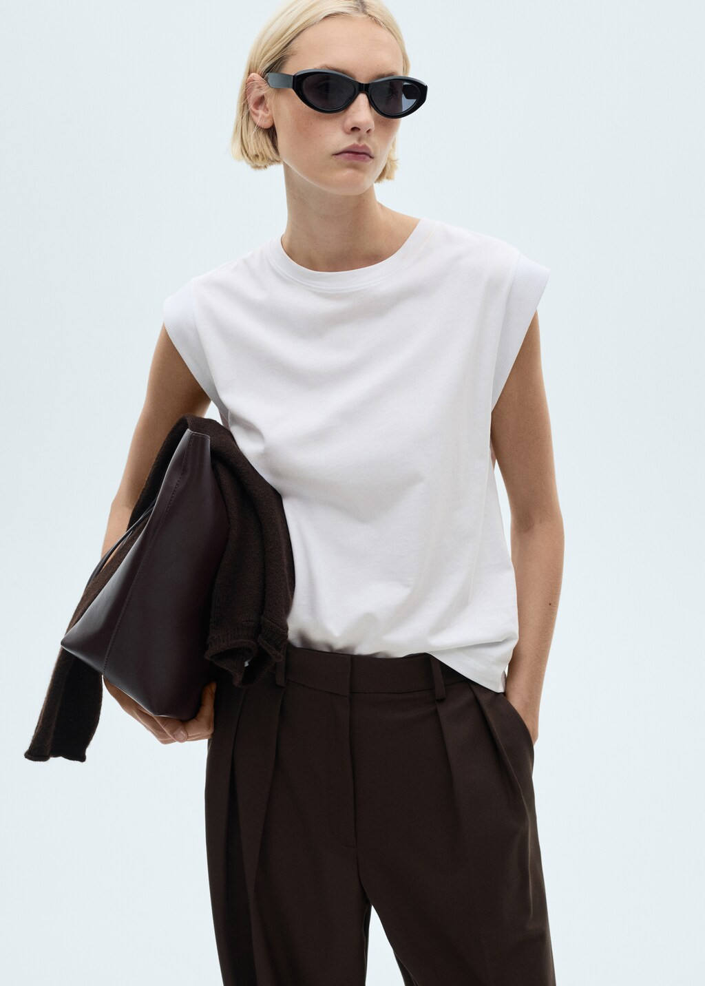 Short-sleeved cotton t-shirt | MANGO (UK)