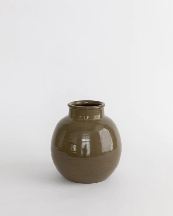 Brookings Carob Stoneware Vase | McGee & Co.