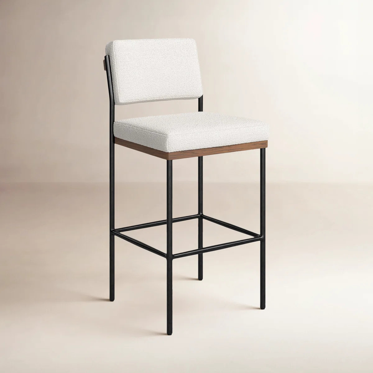Popovich Upholstered Counter Stool with Metal Frame | Wayfair North America