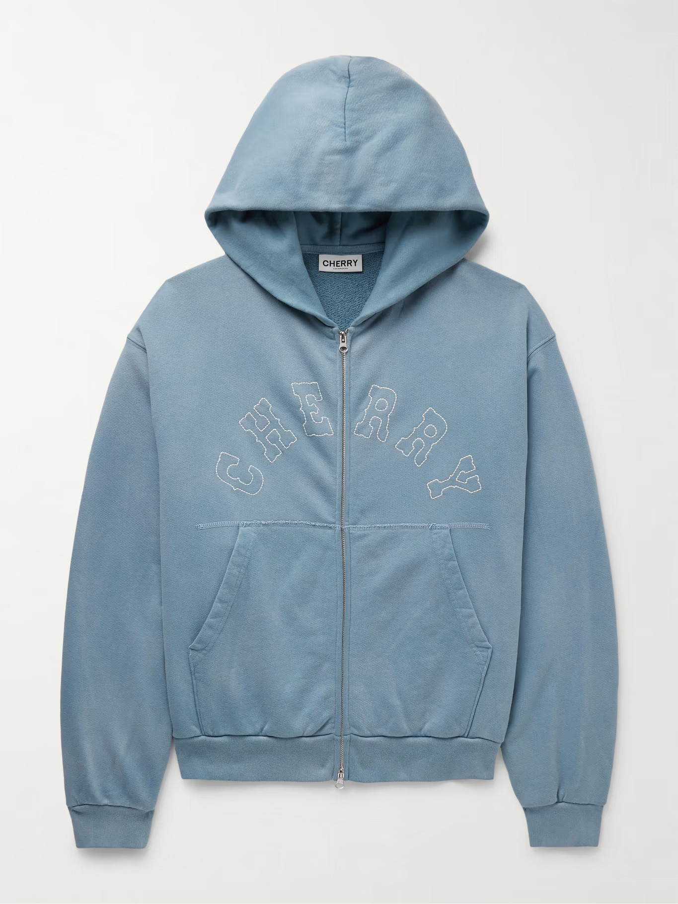 Ranch Logo-Embroidered Garment-Dyed Cotton-Jersey Zip-Up Hoodie | Mr Porter (US & CA)