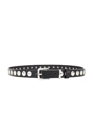 Lovers and Friends Mina Leather Belt in Black & Silver from Revolve.com | Revolve Clothing (Global)