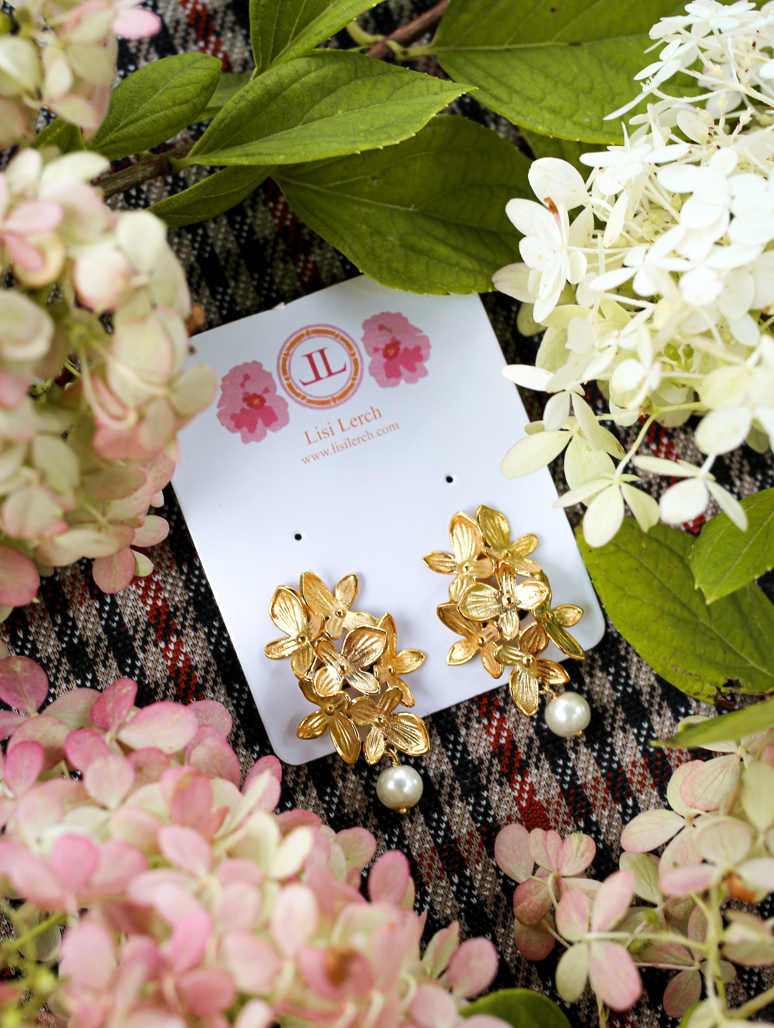 Limelight - Statement hydrangea earrings | Lisi Lerch Inc