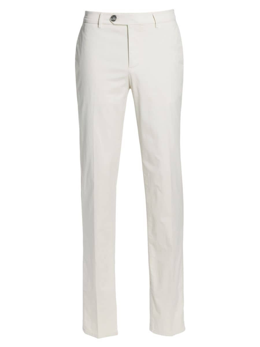 Gabardine Flat Front Pants | Saks Fifth Avenue