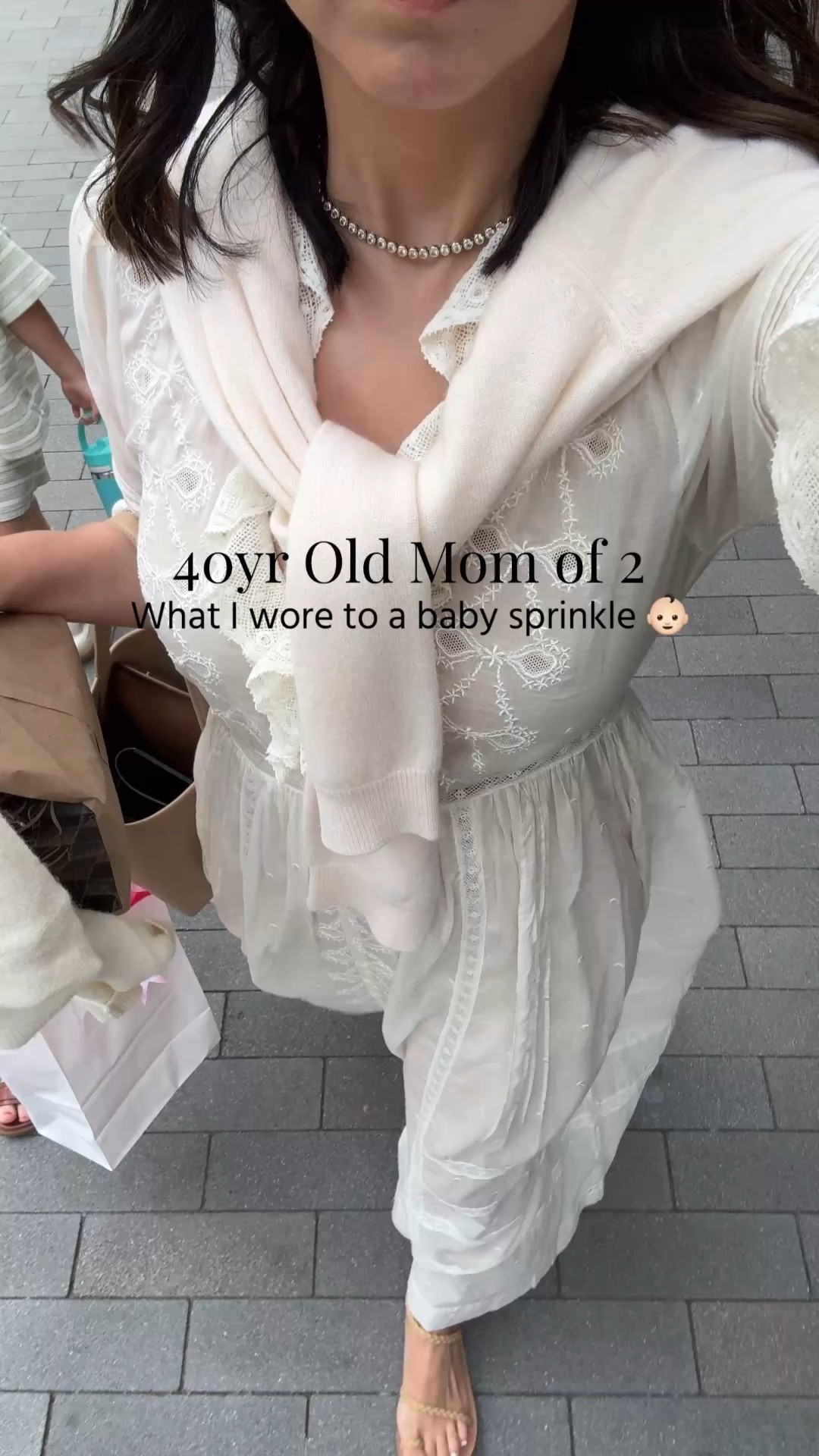 What I wore to a baby sprinkle. Dress is old Doen but the one I linked is the same design/silhouette. 

Done dress xs
Ancient Greek sandals 35
Aritzia cardigan small
The Row bag small
Electric picks earrings
Dorsey James necklace 15”

#LTKmomlife #LTKPetite