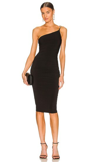 Alyssa Chain Midi in Black | Revolve Clothing (Global)