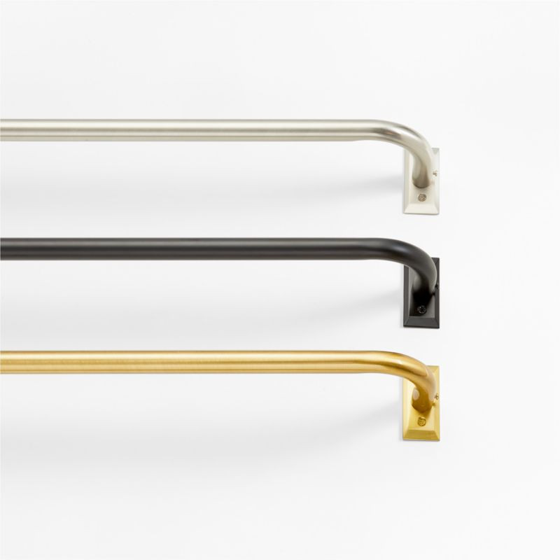 Room Darkening Curtain Rod Hardware Set | Crate & Barrel | Crate & Barrel