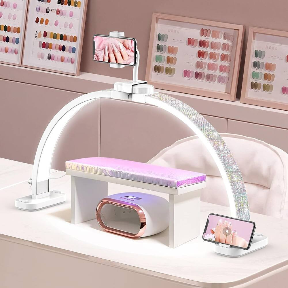 MOSZAR LLC - 31″ 48 W Half‑Moon Nail Desk Lamp | Best Buy U.S.