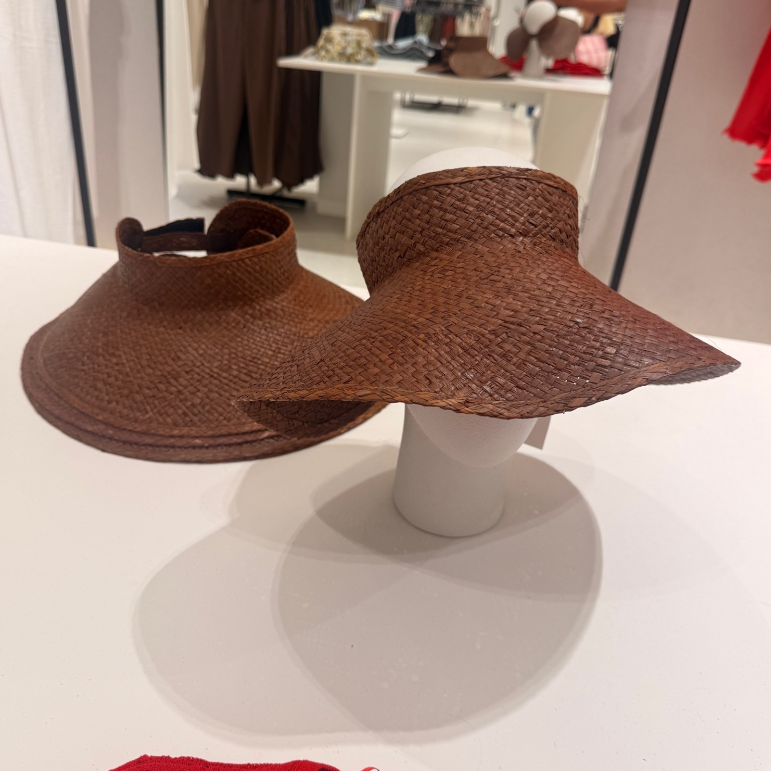 Brown woven sun visor find. Ideal for vacation and swim looks!

#LTKootd #LTKSwim