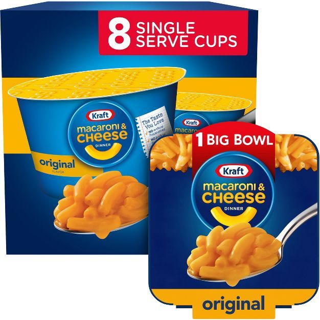 Kraft Mac &#38; Cheese Cups - 16.4oz/8ct | Target