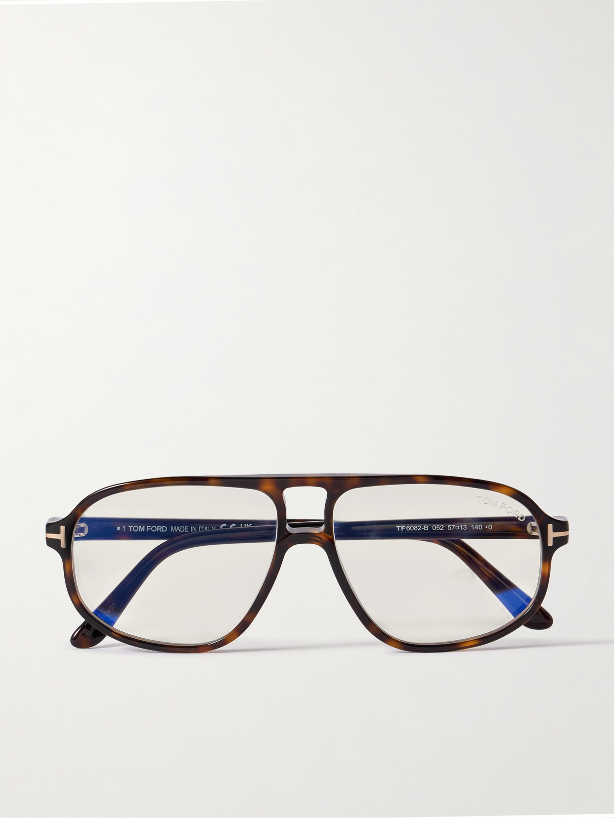 TOM FORD - Aviator-style Tortoiseshell Acetate Optical Glasses - One size | NET-A-PORTER (UK & EU)