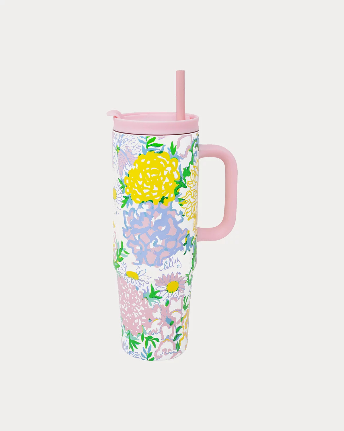 30 Oz Stainless Steel Tumbler with Handle | Lilly Pulitzer