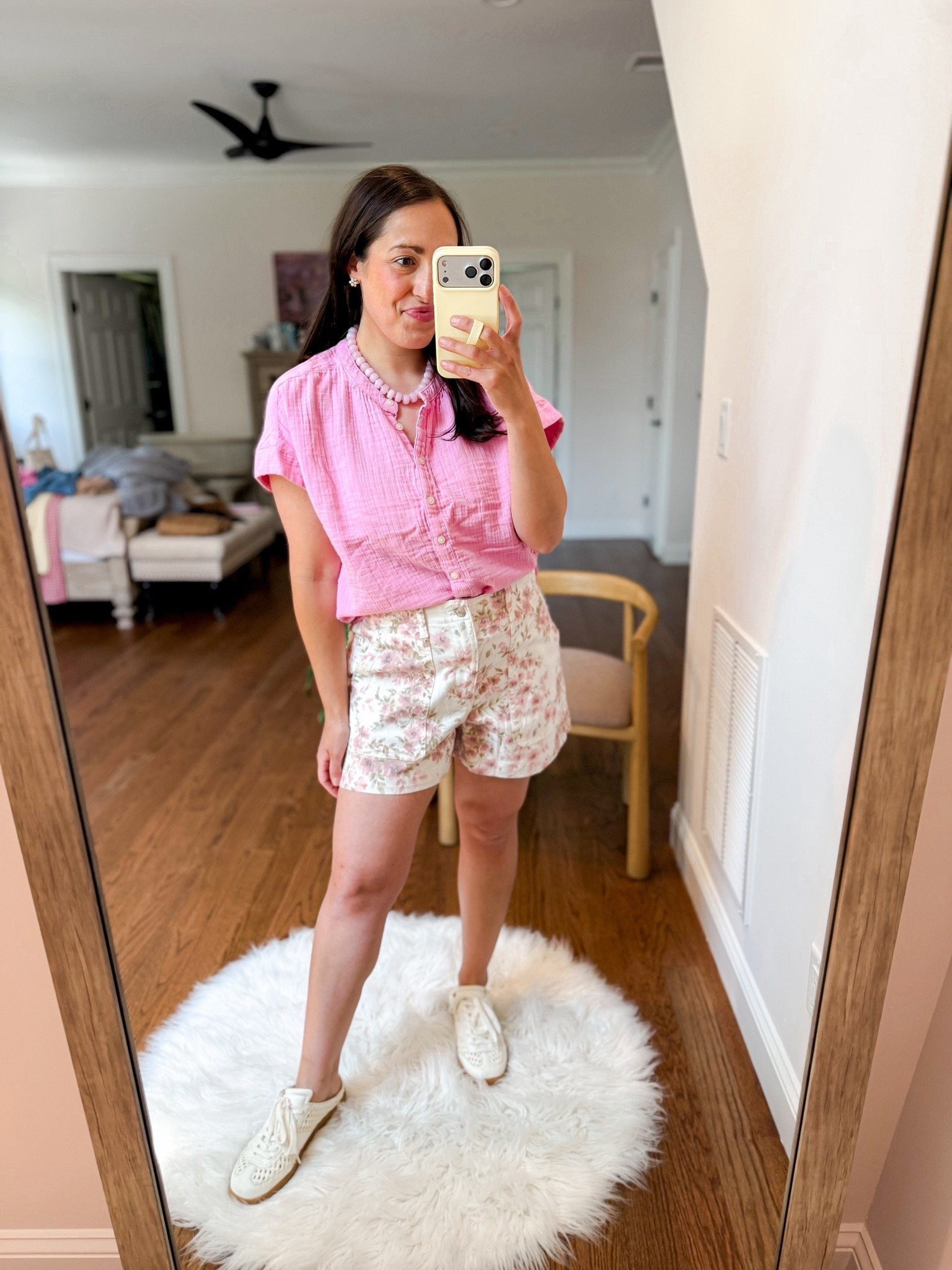 Gap factory outfit 
Top: small
Shorts: small

#LTKSaleAlert #LTKmomlife #LTKPetite