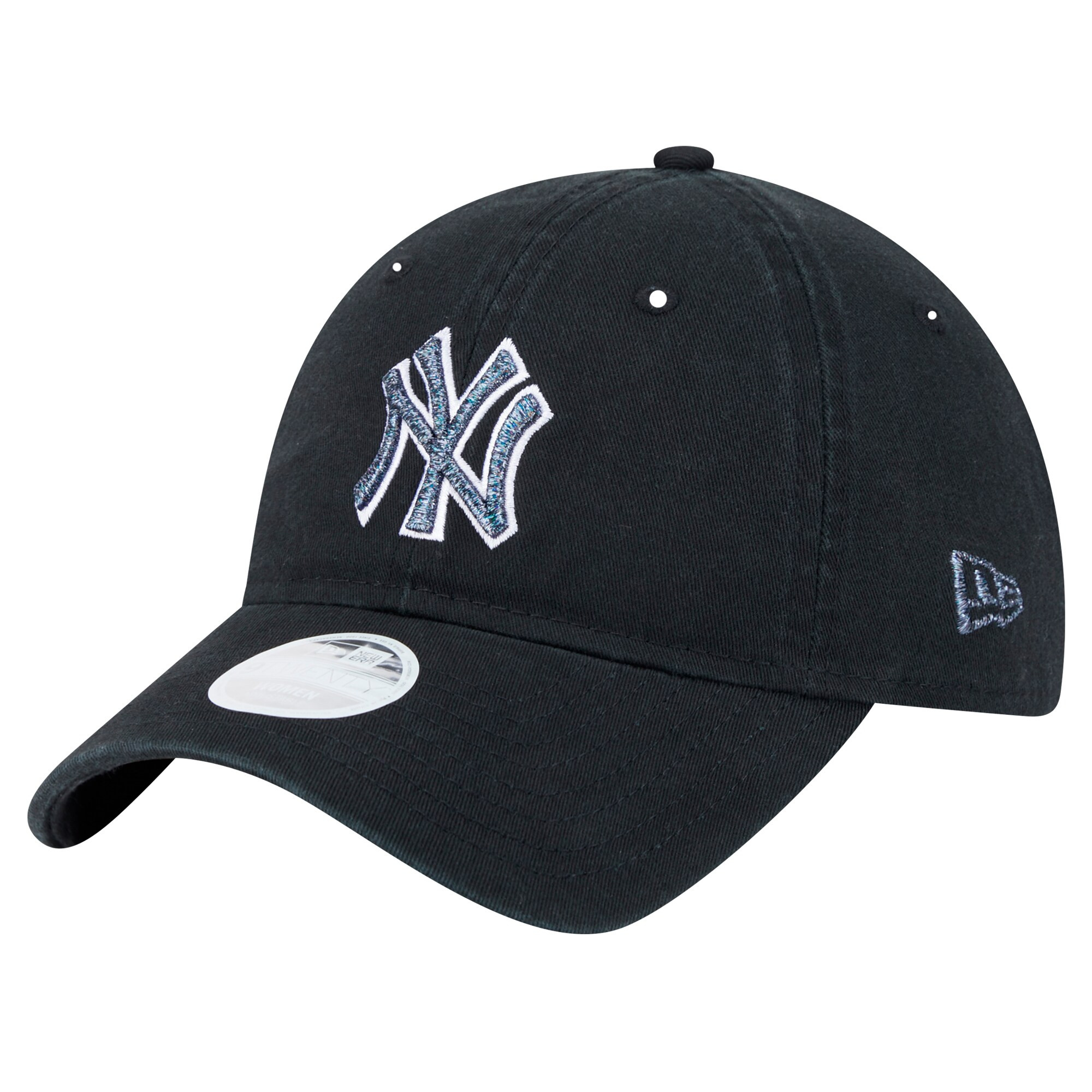 Women's New York Yankees New Era Black Glitz 9TWENTY Adjustable Hat | MLB Shop